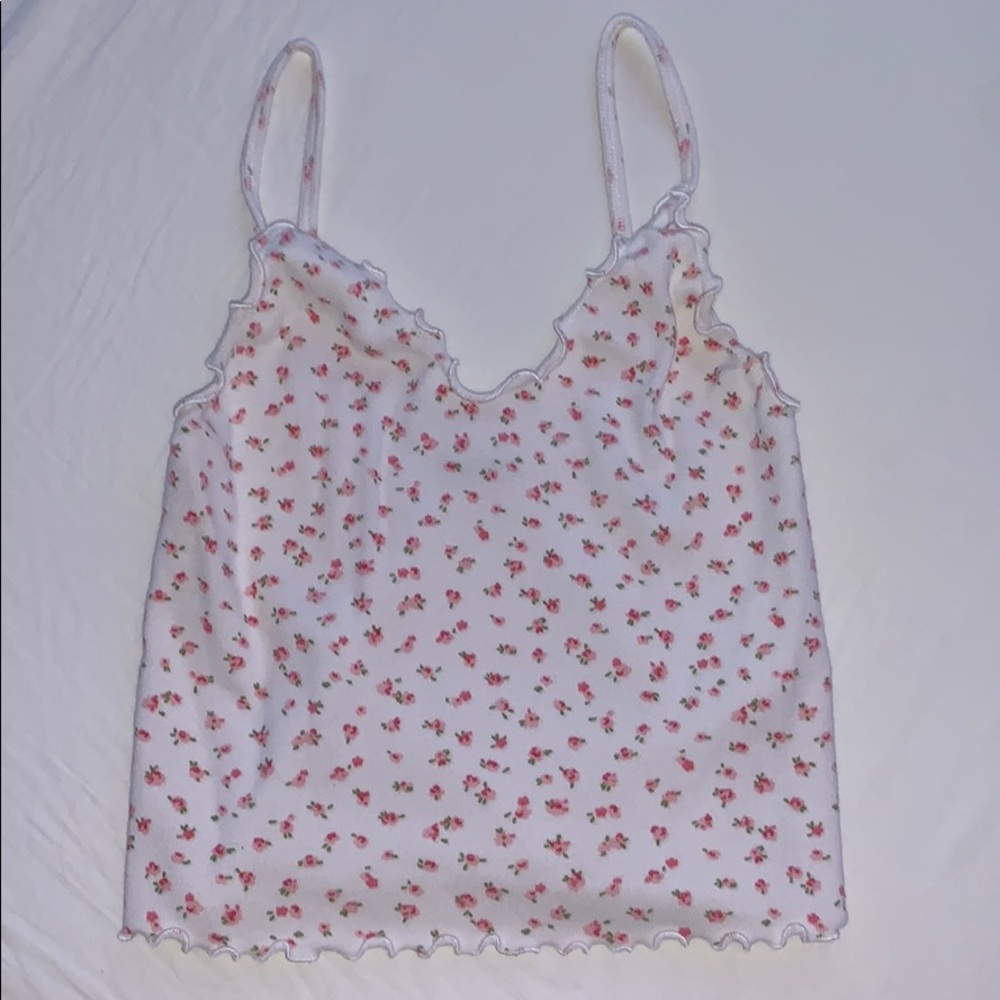 Brandy Melville floral tank top